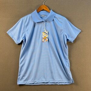 E V Run Golf Eversoul Run Mens Blue Evr Dri Polo Shirt Large Moisture‎ Wicking